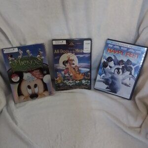 Children's DVDs bundle of 3 excellent condition